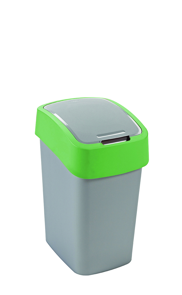 Koš odpadkový Flipbin 25l stříbrná/zelená Curver 02171-P80
