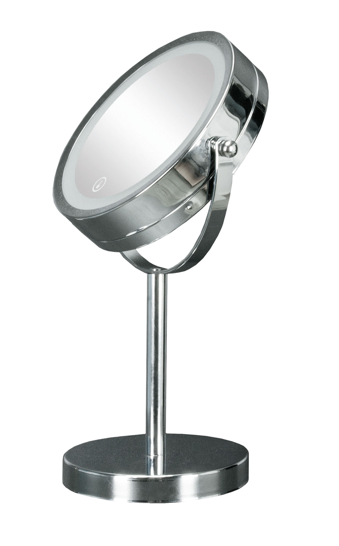 Kleine Wolke kosmetické zrcátko zvětšovací s LED osvětlením Bright Mirror 17,5 cm chrom 5887124886