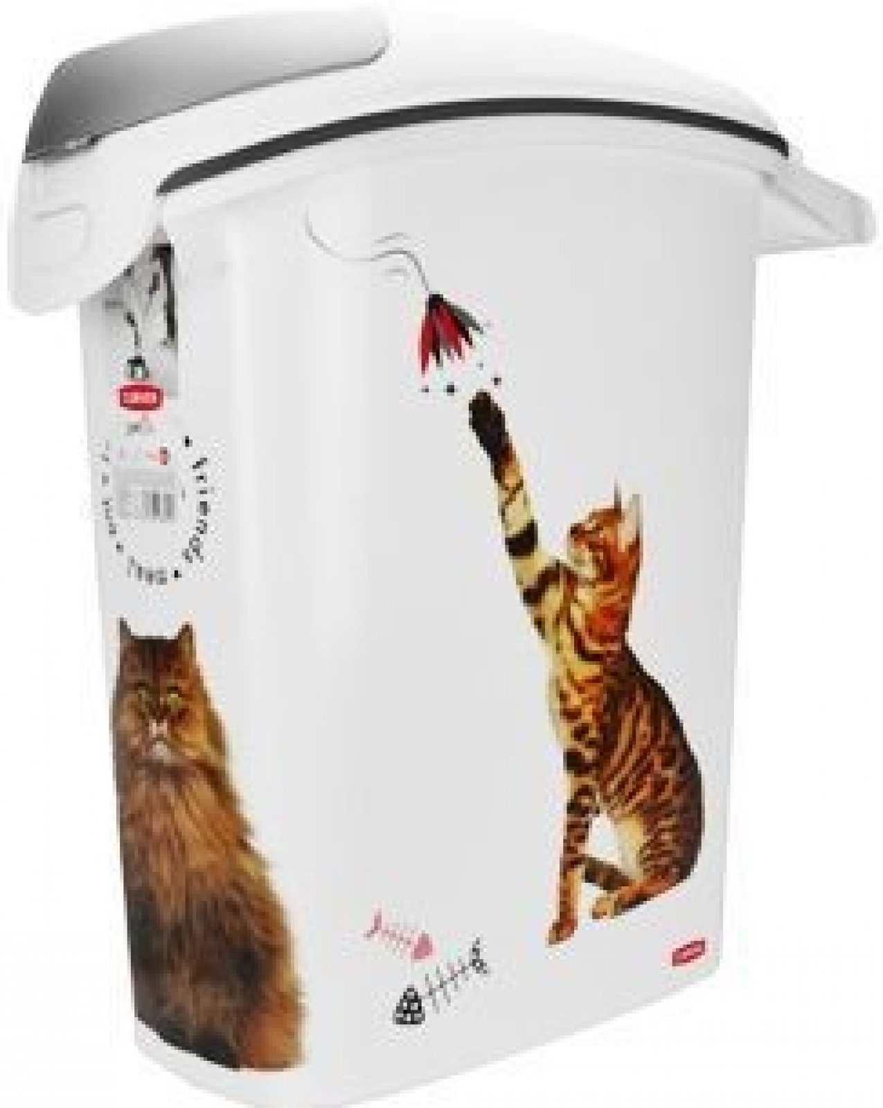 Kontejner na 10kg/23l suchého krmiva Kočka
