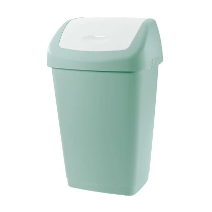 Odpadkový koš GRACE 15L zelená/bílá